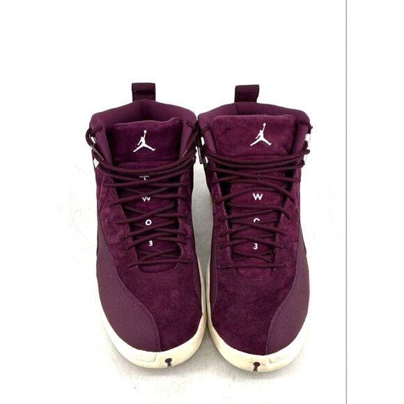 Nike Air Jordan 12 Retro Bordeaux Burgundy Suede 2017 Men\'s Size 13